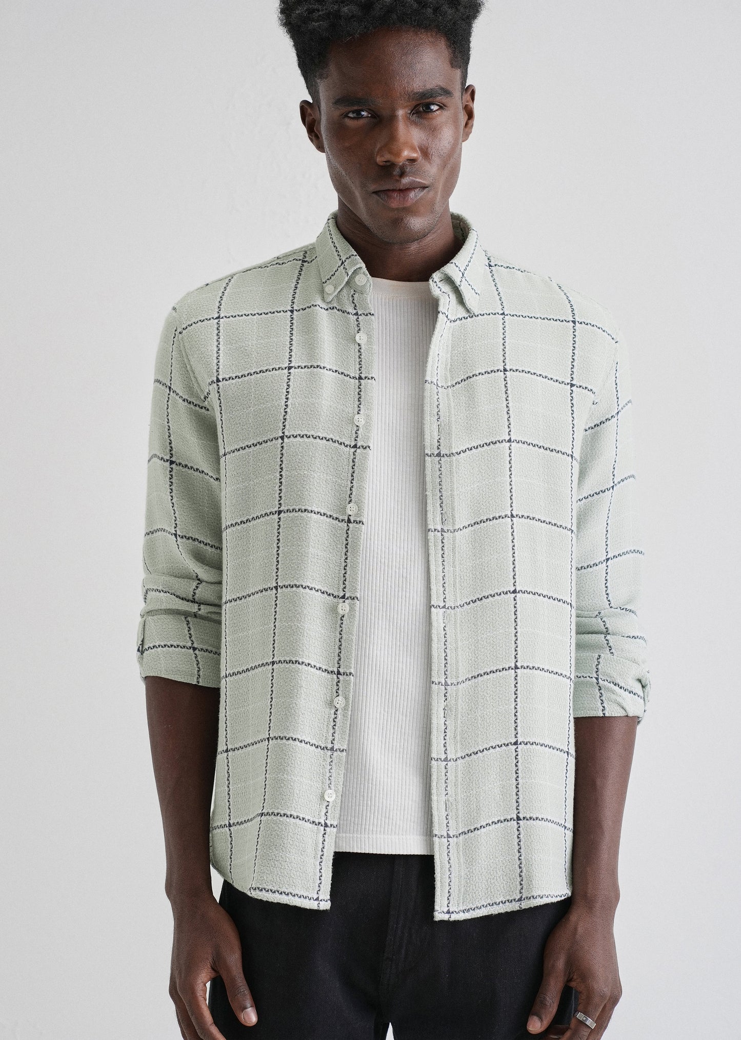 Widegrid Green Check Shirt