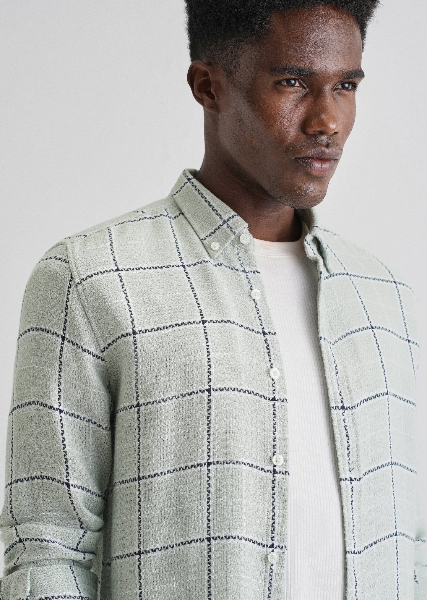 Widegrid Green Check Shirt