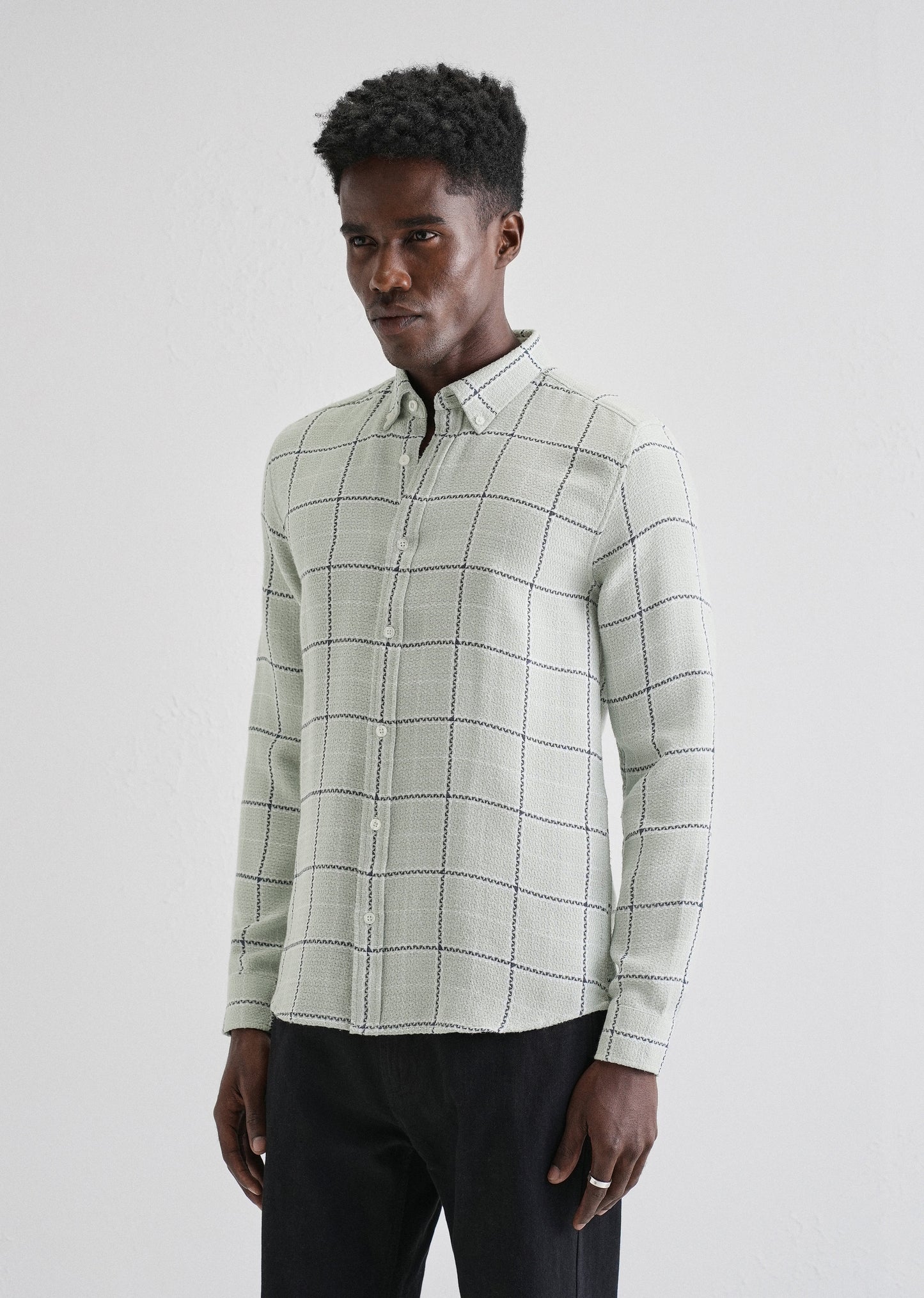 Widegrid Green Check Shirt