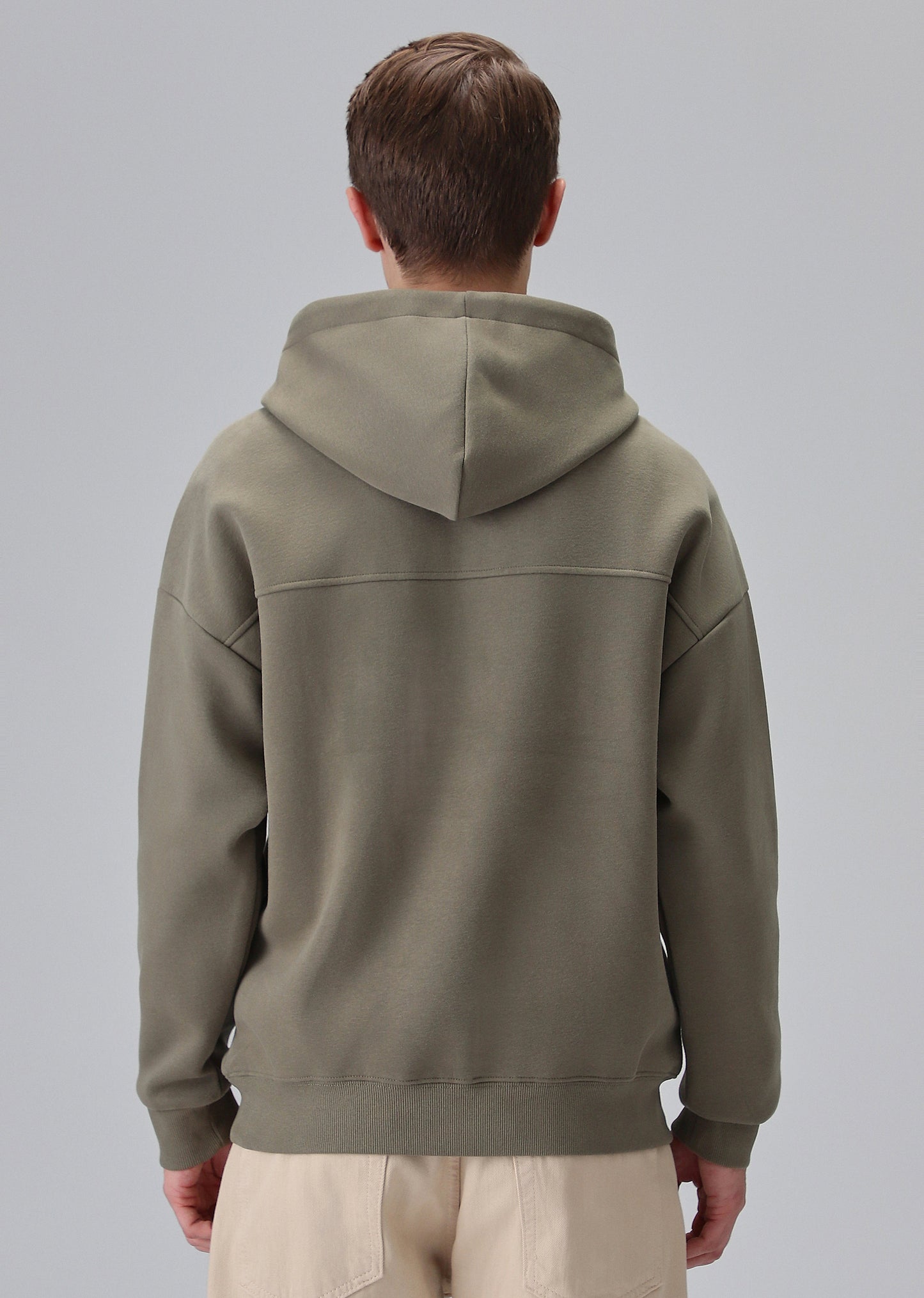 Zipper Style Olive Hoodie
