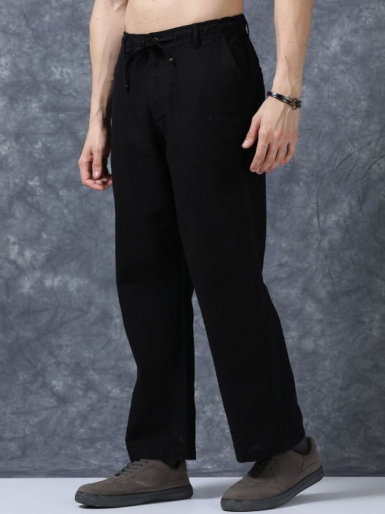 Men’s Black Linen Pants | Timeless Style &amp; Breathable Comfort
