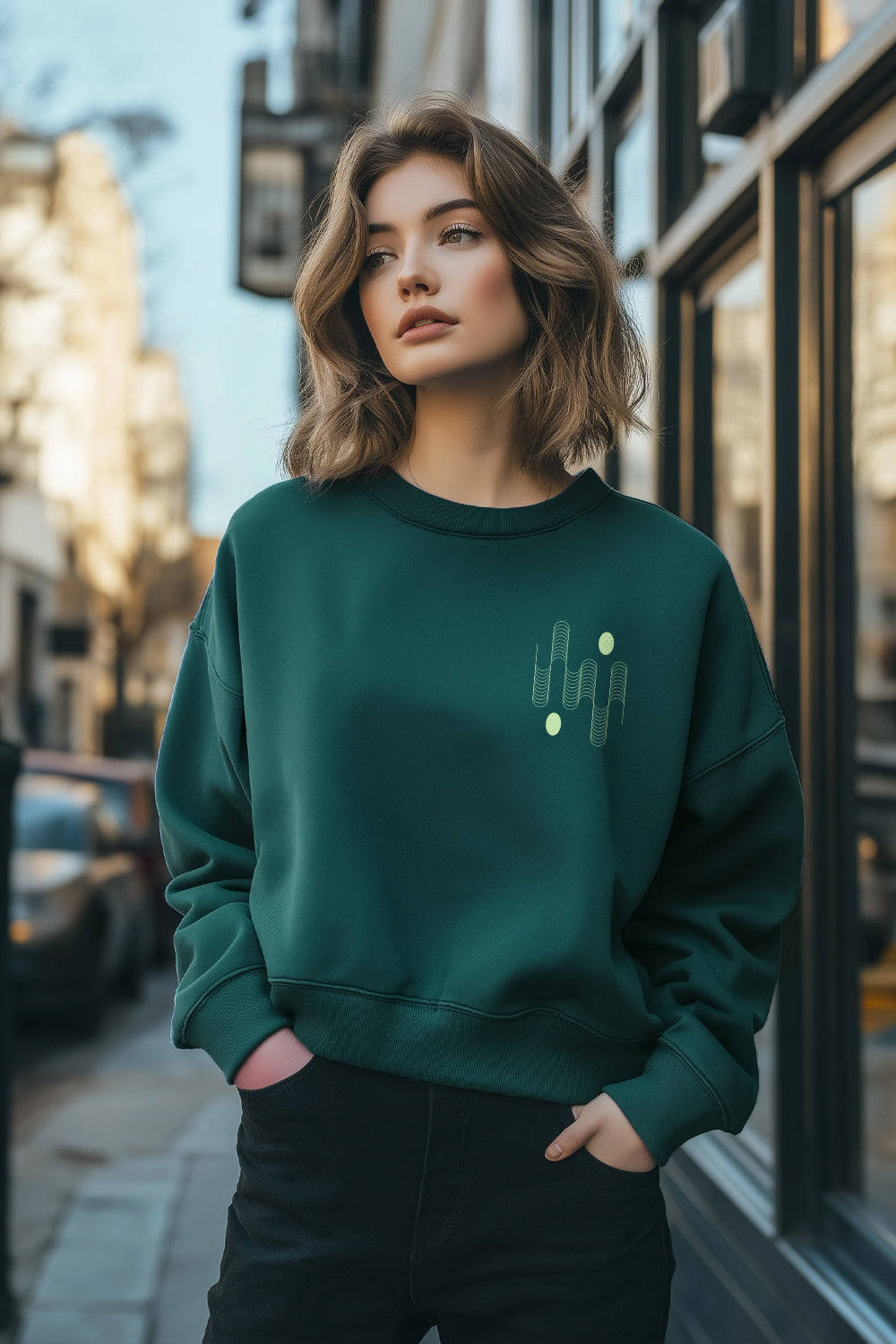 Unisex Fit Equilibrium Oversized Sweatshirt