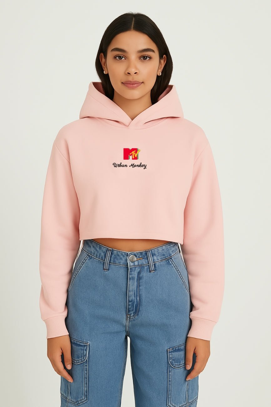 Flow Cropped Hoodie_MTV x Urban Monkey