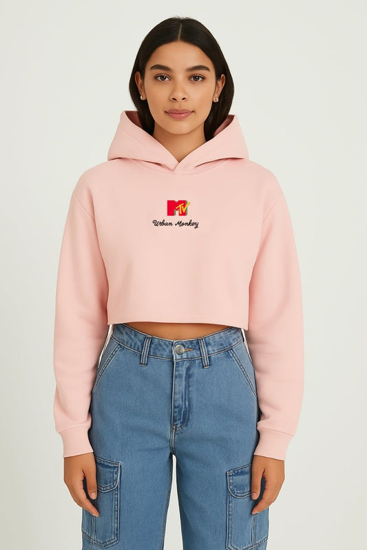 Flow Cropped Hoodie_MTV x Urban Monkey