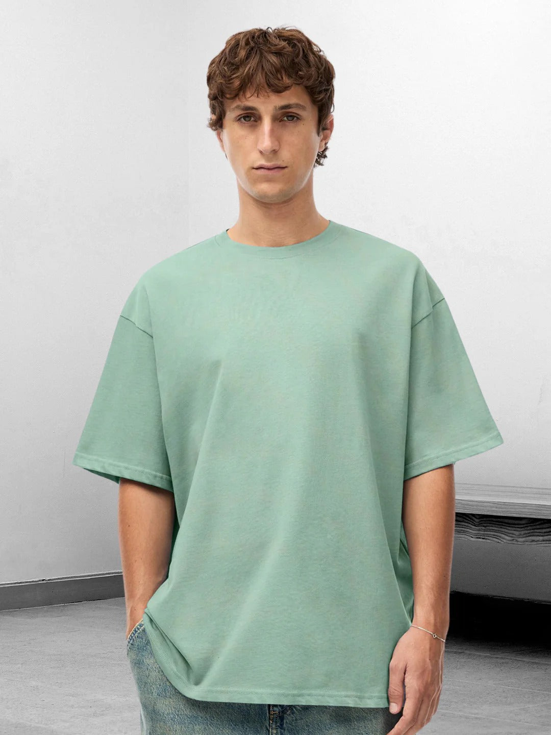 Solid Oversized T-Shirt Men Combo - Pack of 4