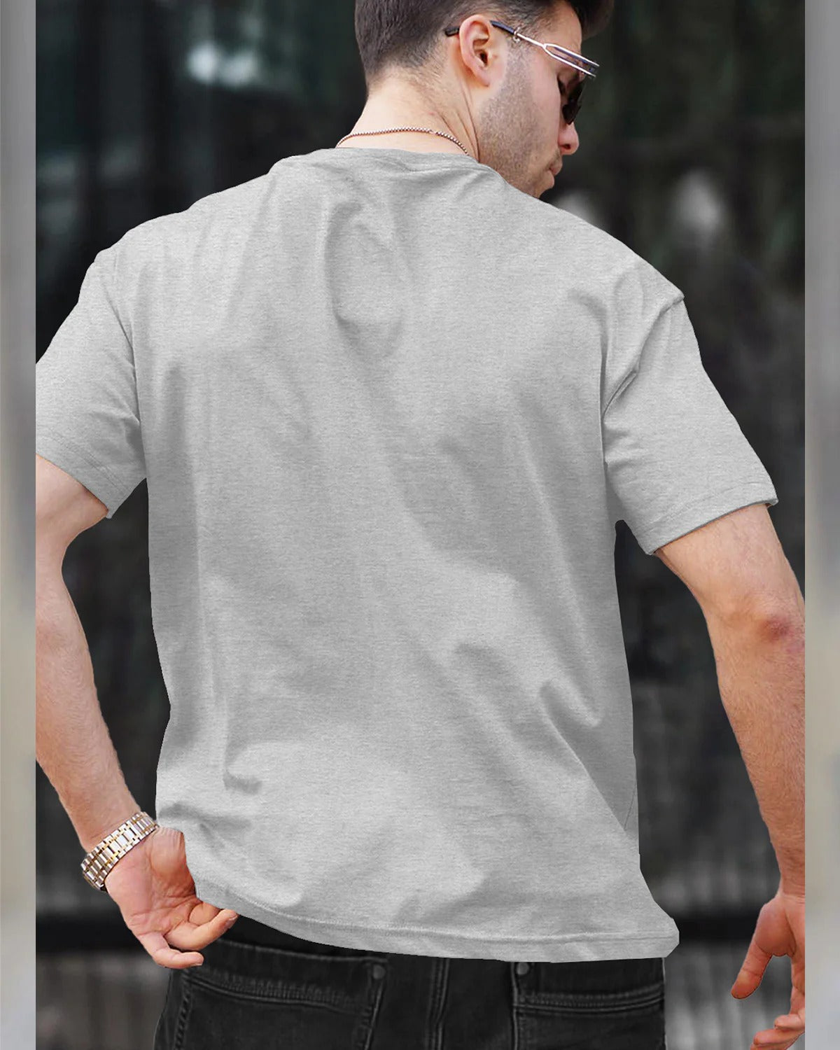 Mens Half-Sleeve Plain Round Neck T-shirts Multicolor (Pack of 4)