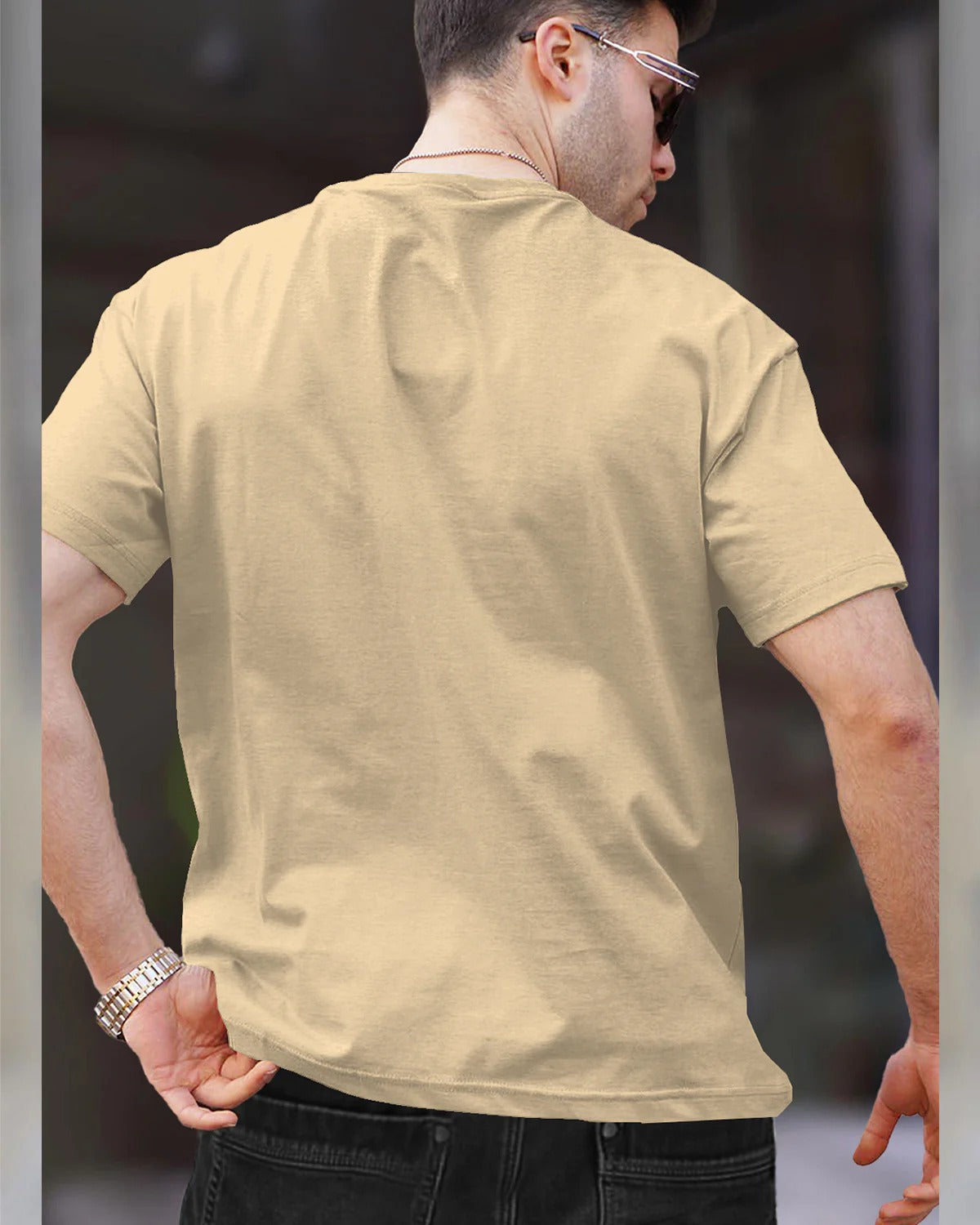 Mens Half-Sleeve Plain Round Neck T-shirts Multicolor (Pack of 4)