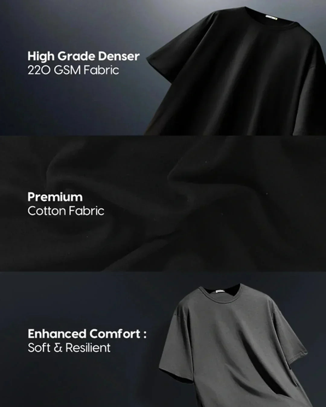 Men's Black Hangin Astronaut Graphic Printed Oversized T-shirt