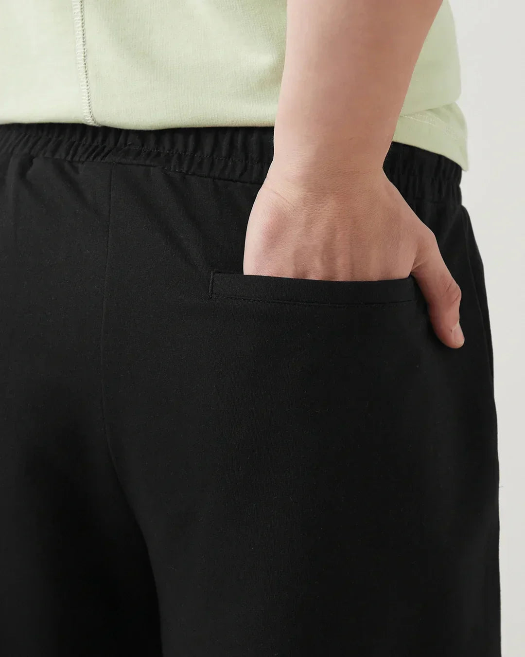 Men's Black Oversized Cargo Joggers