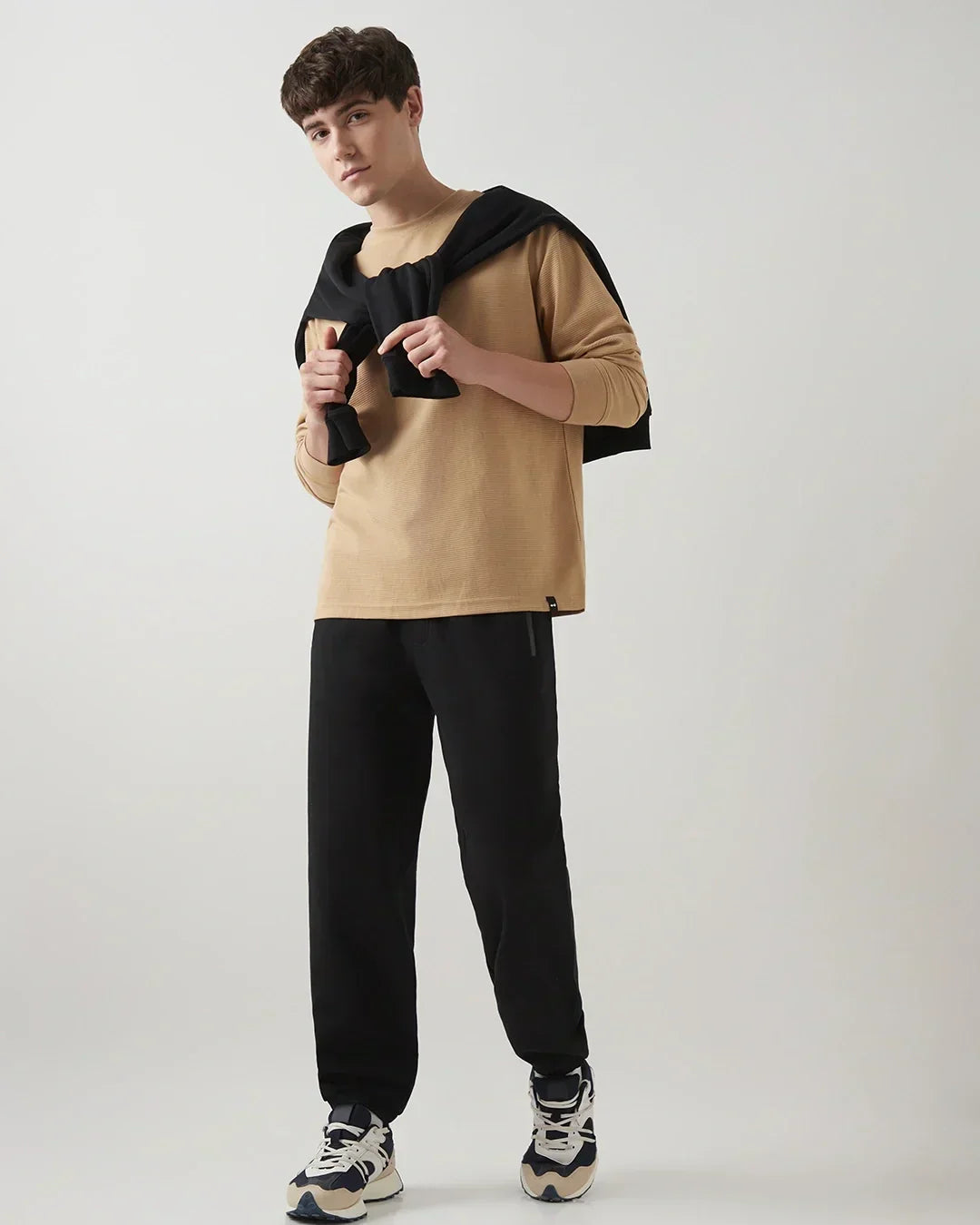 Men's Black Oversized Joggers