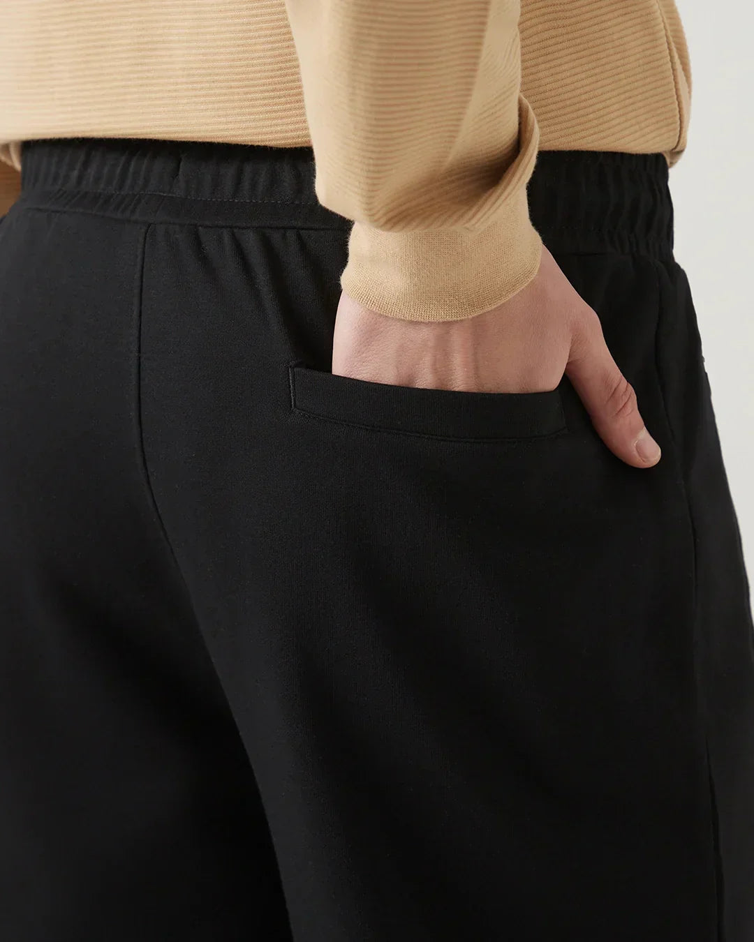 Men's Black Oversized Joggers