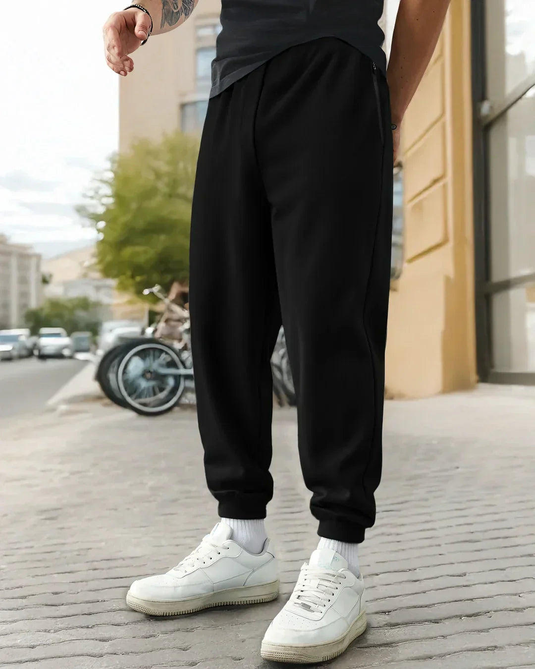 Men's Black Joggers
