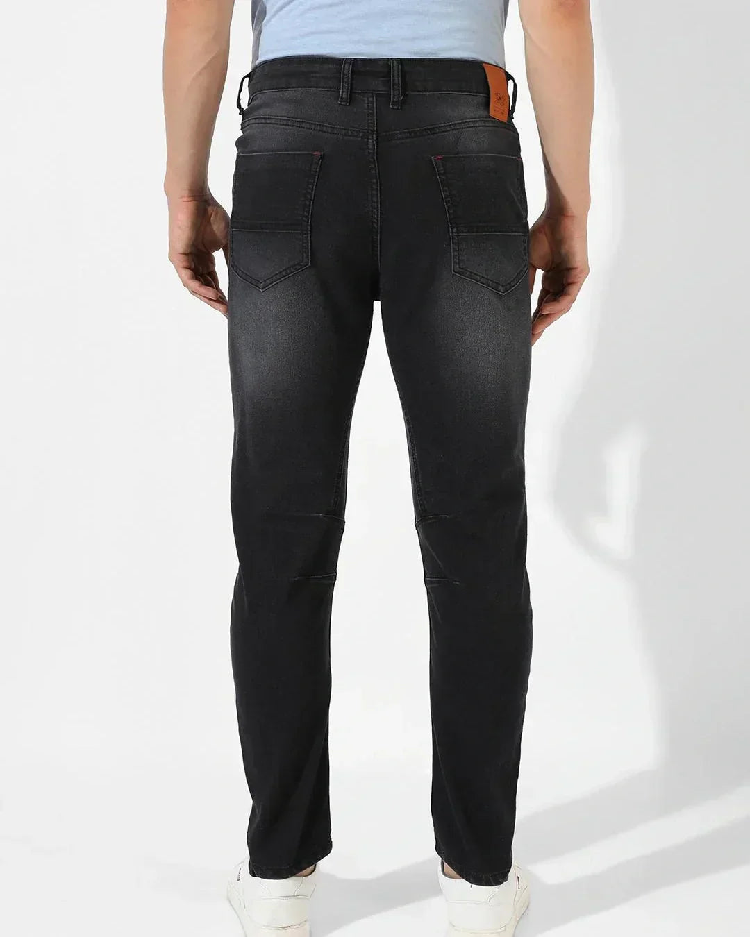 Men's Black Washed Jeans