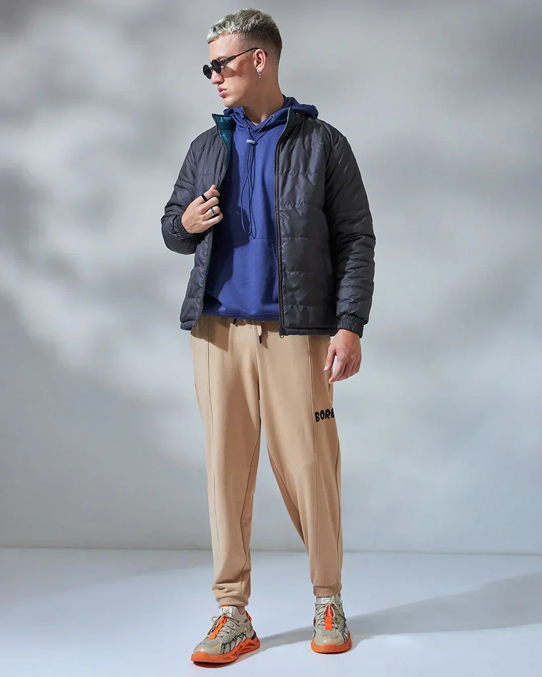 Men's Brown Super Loose Fit Joggers