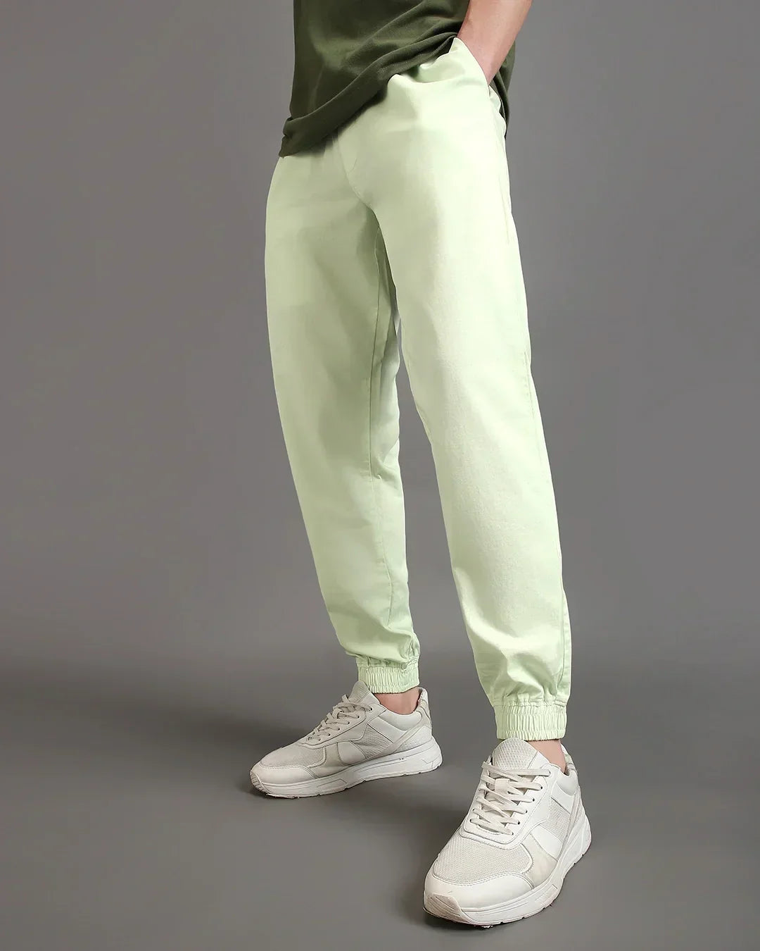 Men's Fog Green Over Dyed Jogger Pants