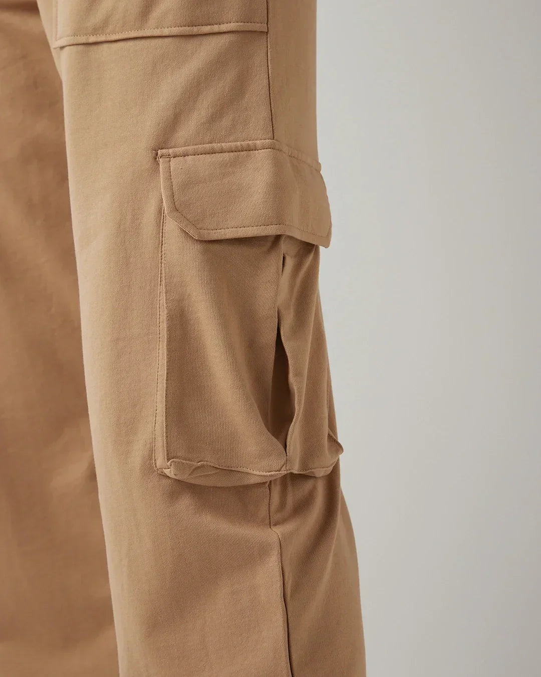 Men's Ginger Root Brown Oversized Cargo Joggers
