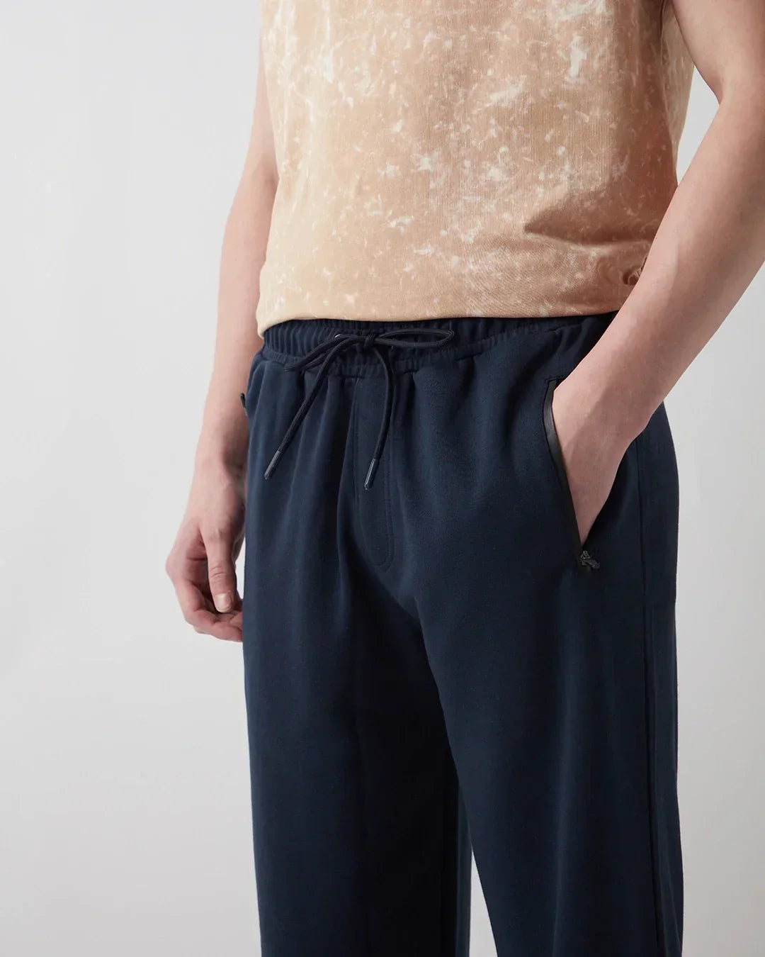 Men's Navy Blue Oversized Joggers