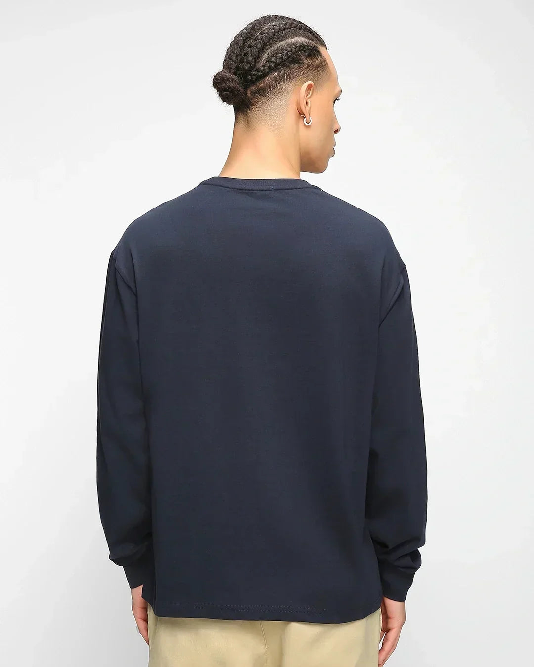 Men's Navy Blue Oversized T-shirt