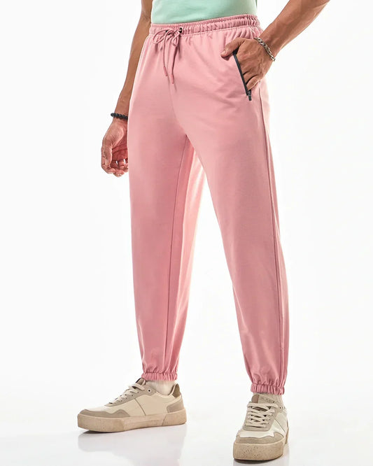 Men's Pink Oversized Joggers