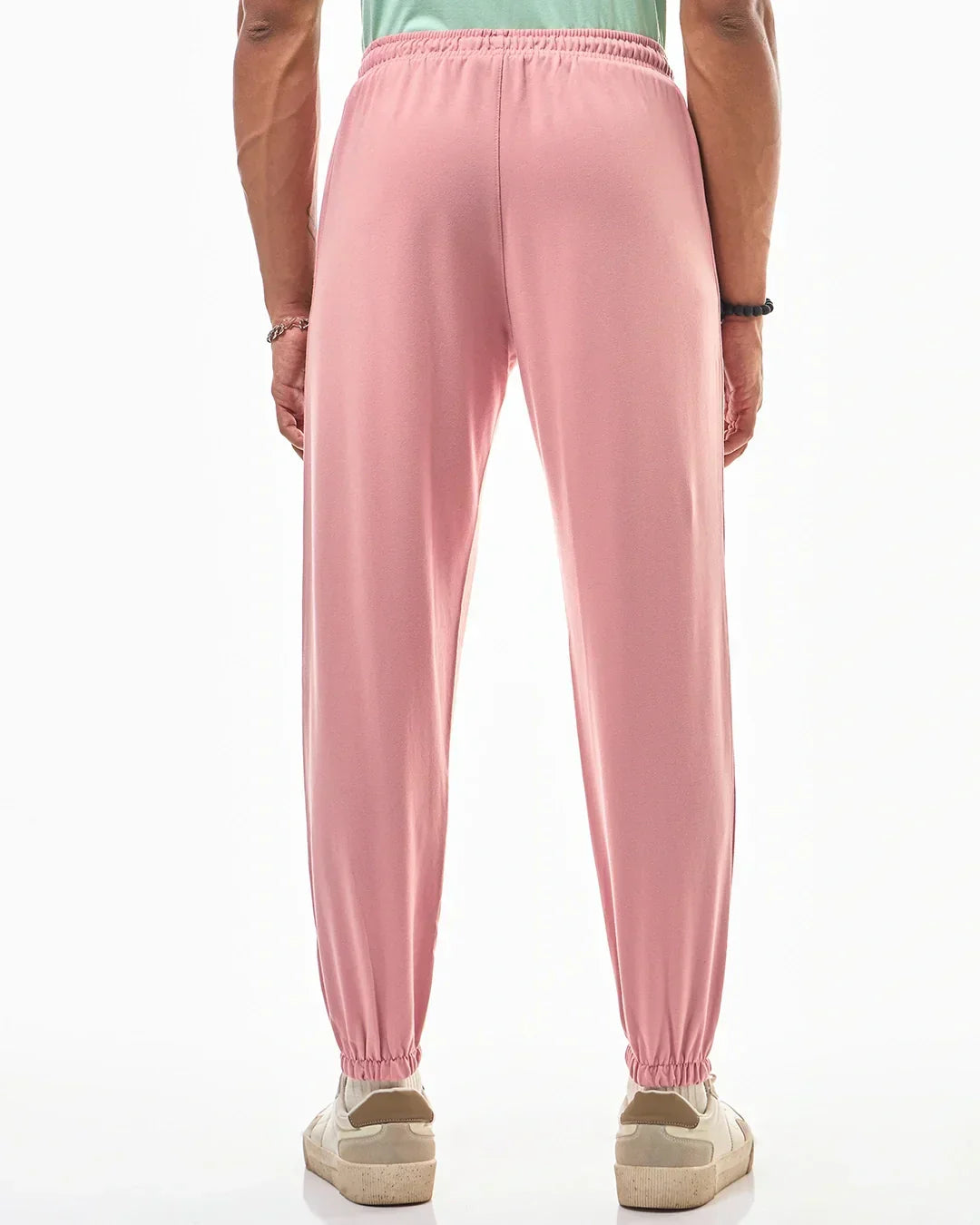 Men's Pink Oversized Joggers