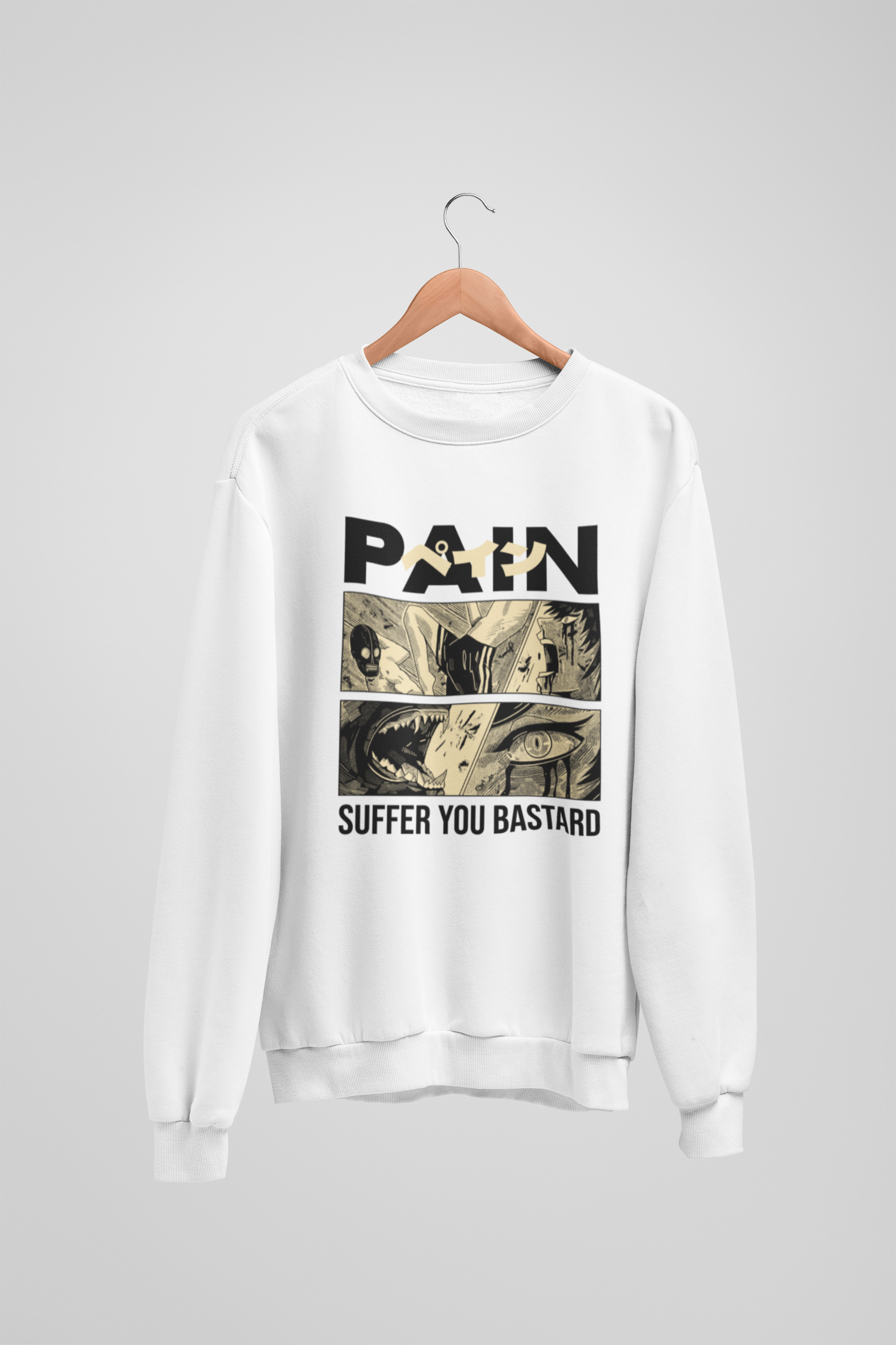 Pain White Sweatshirt