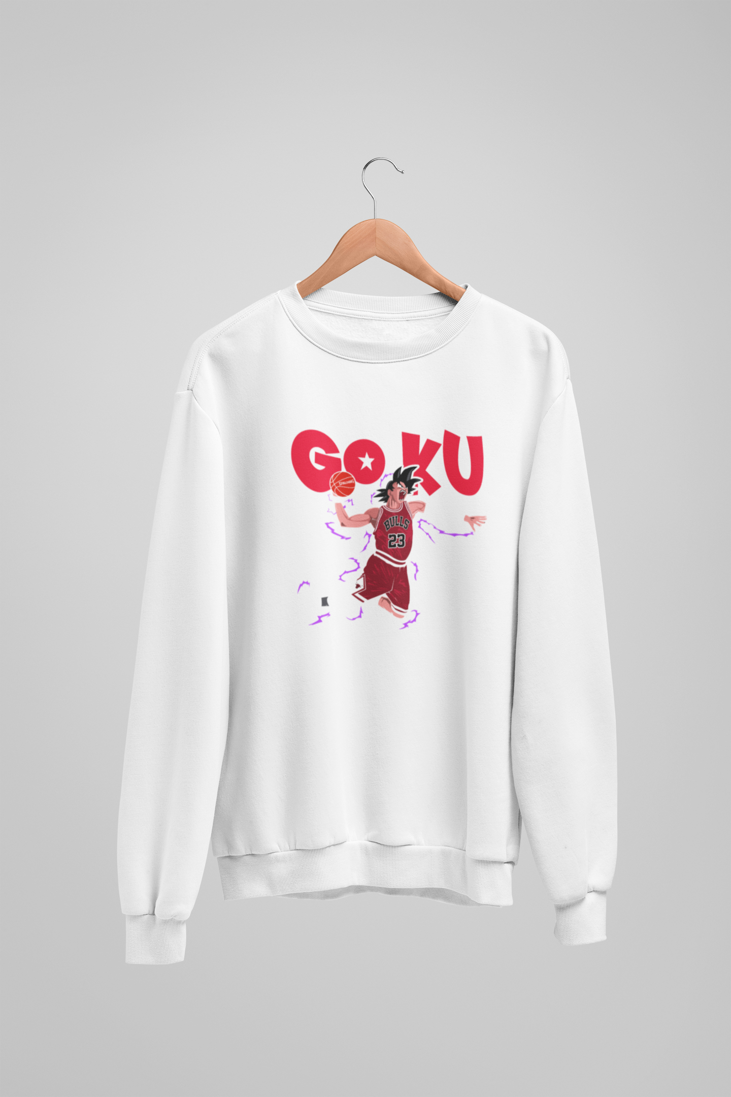 Anime White Sweatshirt
