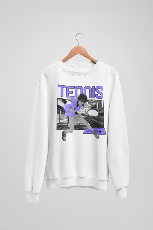 Tennis White Sweatshirt