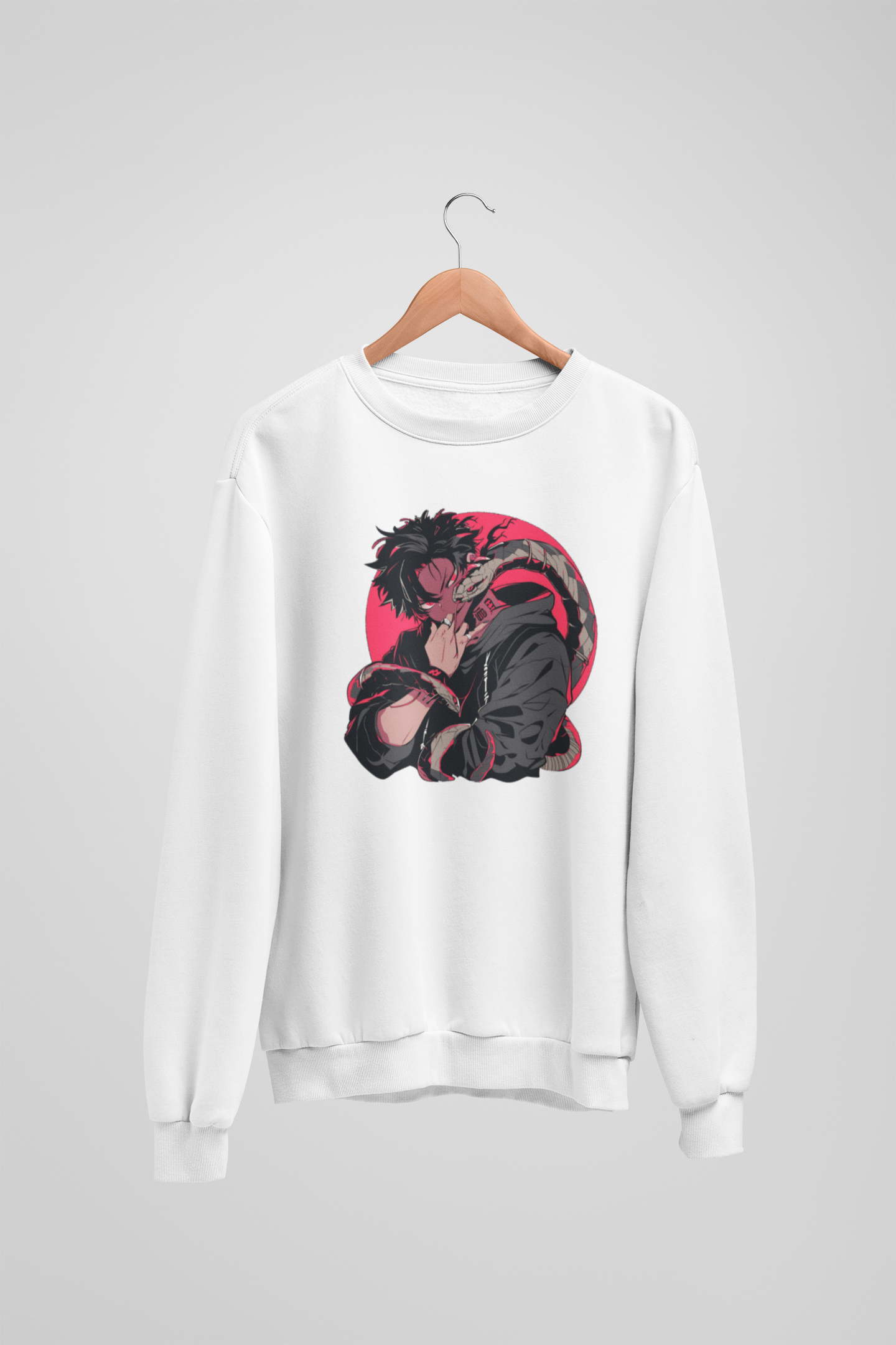 Snake Charmer White Sweatshirt