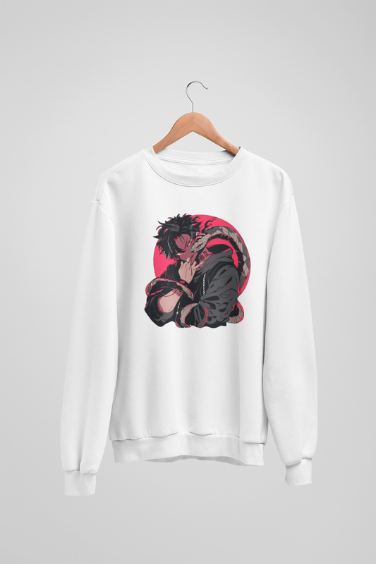Snake Charmer White Sweatshirt
