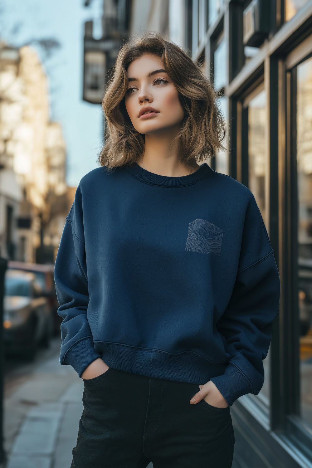 Unisex Fit Ocean Dreams Oversized Sweatshirt