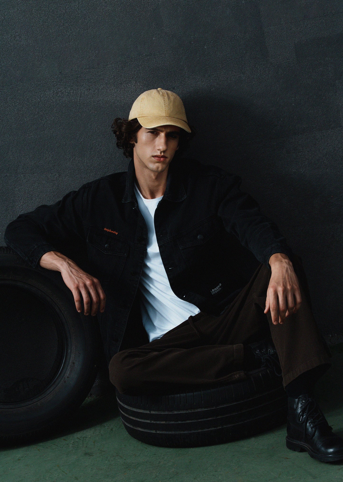 Faded Black Denim Jacket