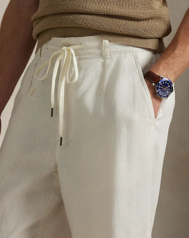 PACK OF 2  Linen Pants | Breathable Comfort & Timeless Style ( White & Brown)