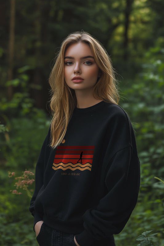 Unisex Fit Take a Break Oversized Sweatshirt