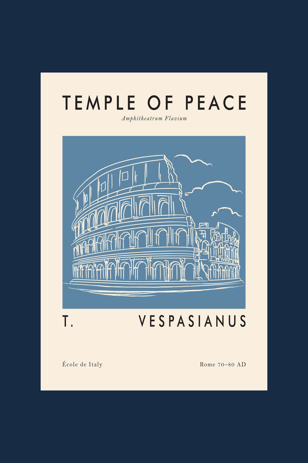 Unisex Fit Temple Of Peace Oversized Sweatshirt